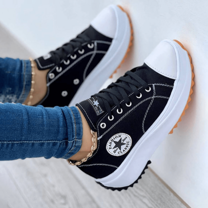 Mia  - Stylische Plateau Sneakers für ultimativen Komfort und erhöhte Höhe