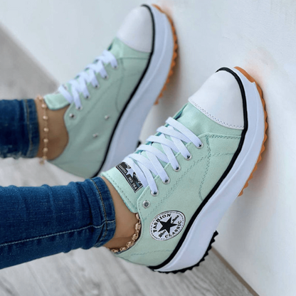 Mia  - Stylische Plateau Sneakers für ultimativen Komfort und erhöhte Höhe