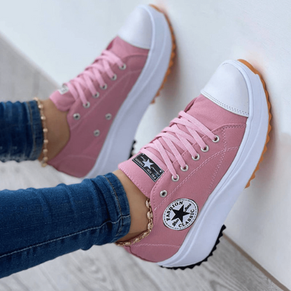 Mia  - Stylische Plateau Sneakers für ultimativen Komfort und erhöhte Höhe