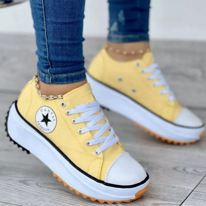 Mia  - Stylische Plateau Sneakers für ultimativen Komfort und erhöhte Höhe