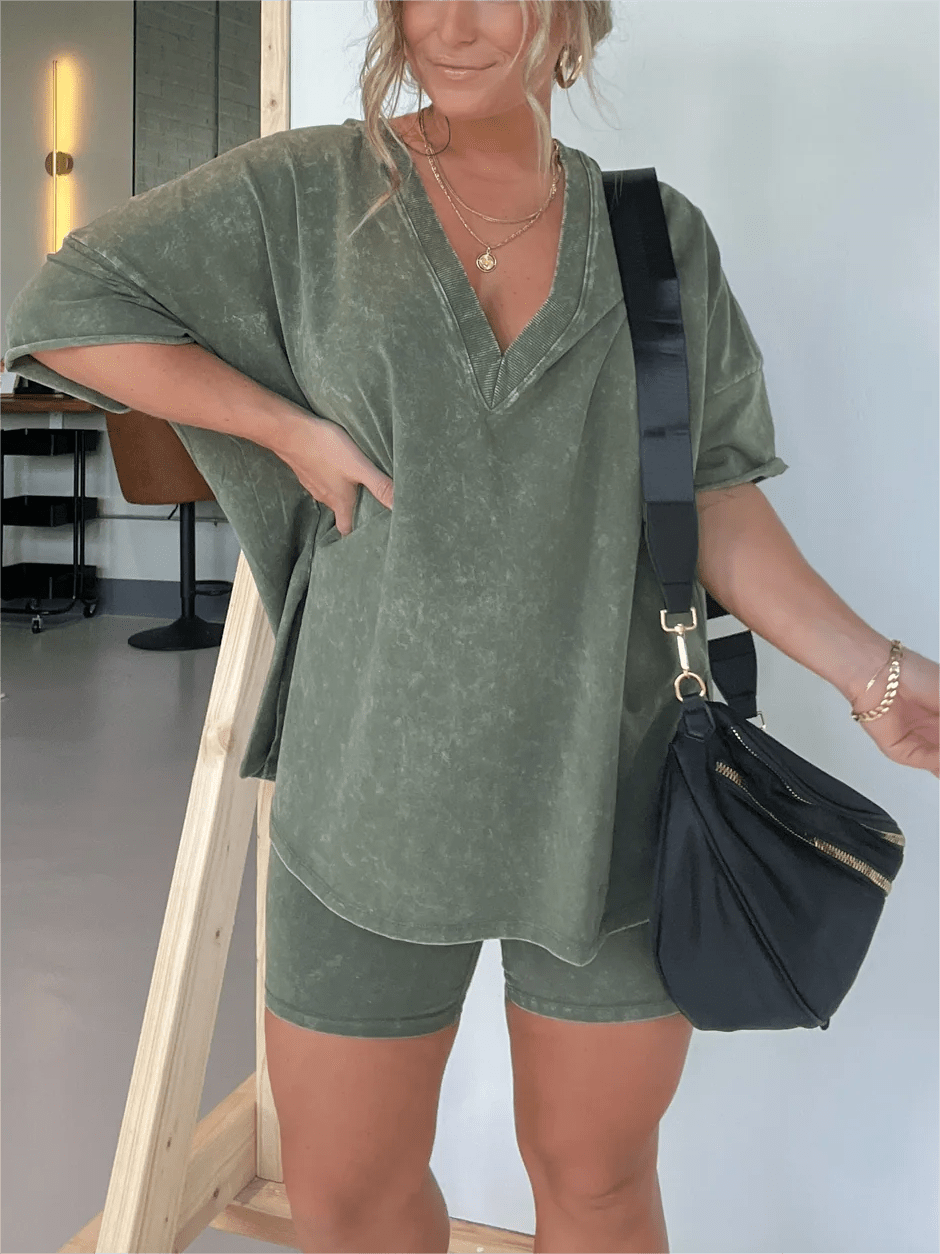 Leonie Lockeres T-Shirt und Shorts Set