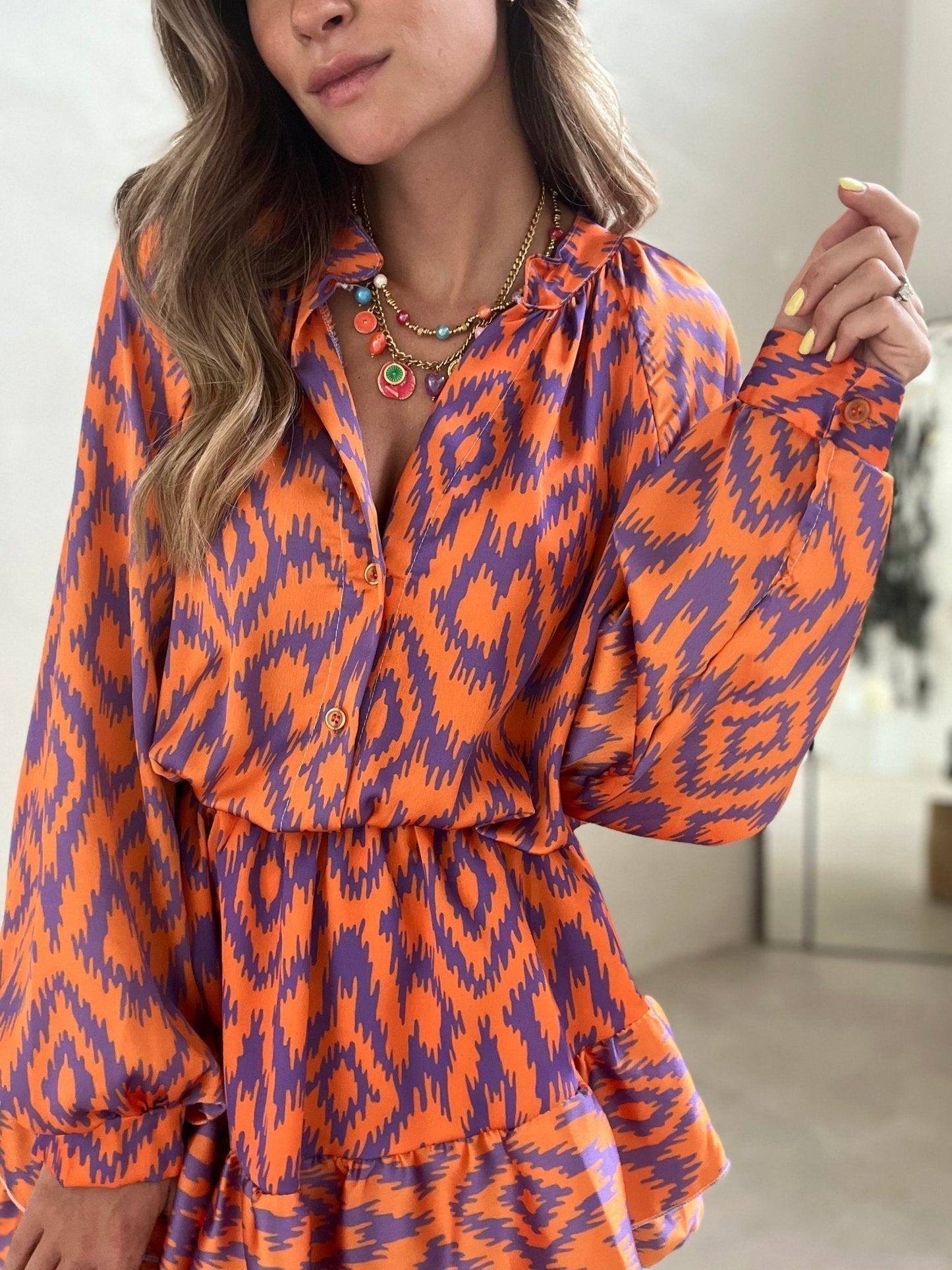 Liesbeth | Damen Boho Jumpsuit | Aztec Muster